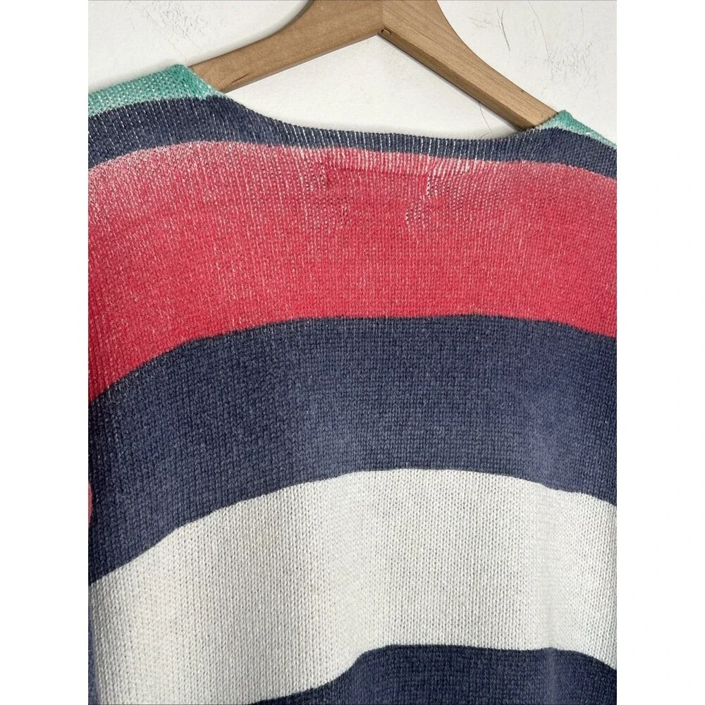 Vintage Polo Ralph Lauren Striped Crewneck Sweater Nautical Regatta Mens XL 1990